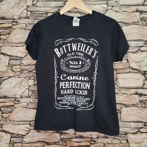 Rottweiler Hard Licker Graphic Tee T-Shirt Canine